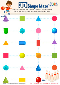 Matching Shapes Worksheet: Printable PDF for Kids